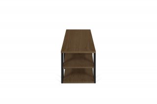 Meuble TV design ALBI en bois noyer/noir